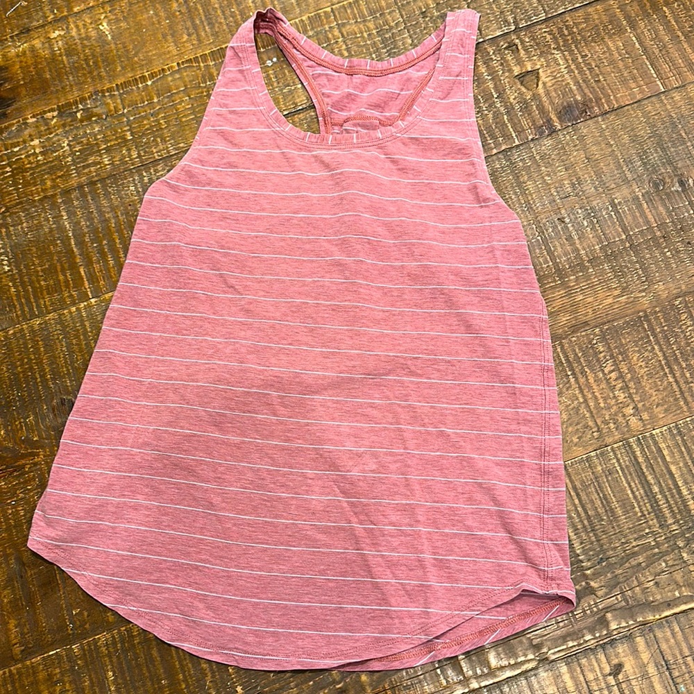 Lululemon pink and white Love Tank size 4